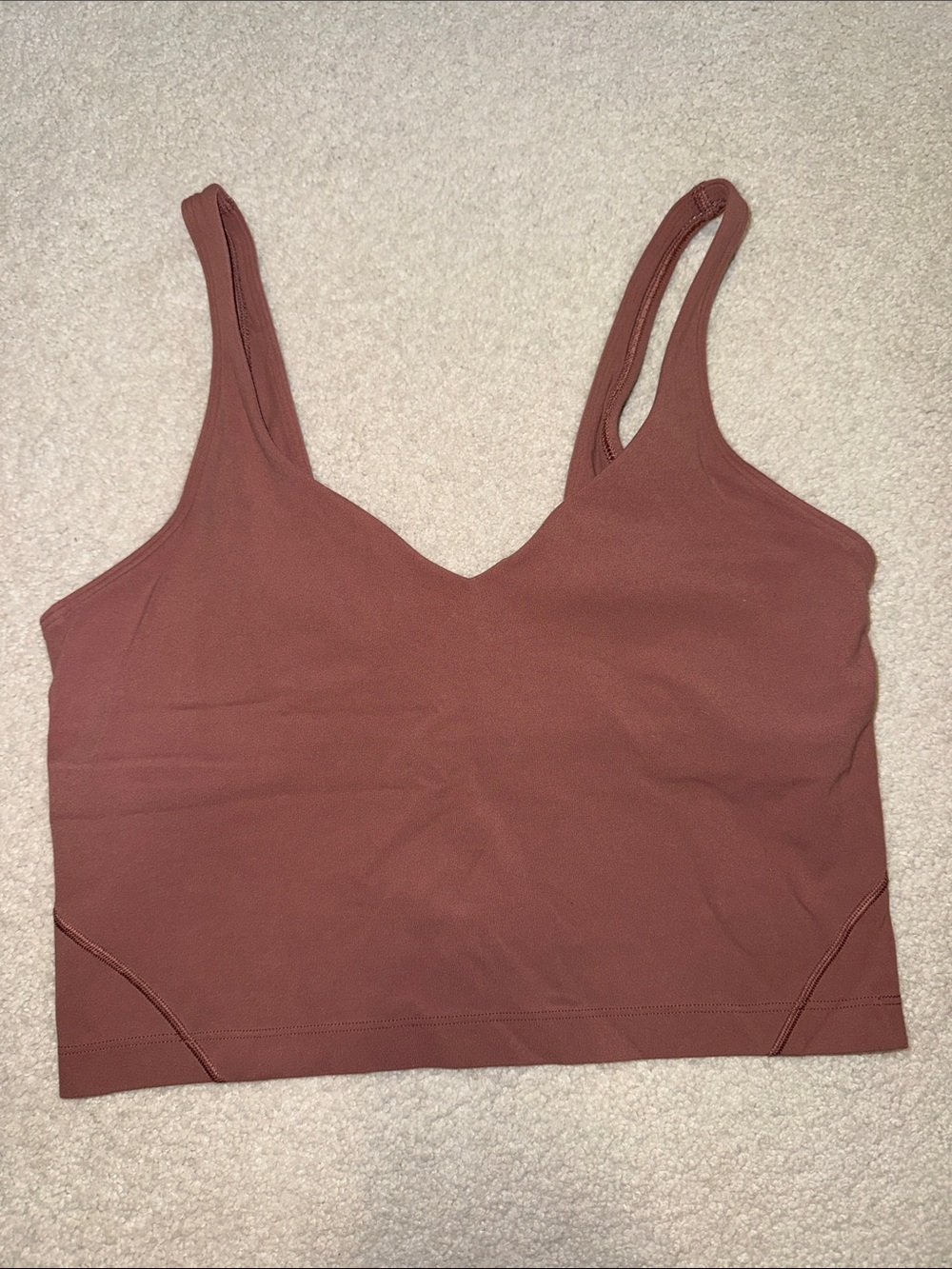 lululemon align tank dusty rose-brown